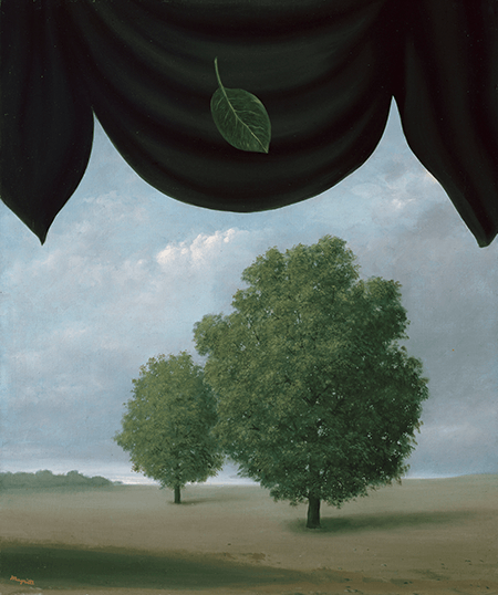 Magritte, The Spectacle of Nature, 1940. Sammlung Moderne Kunst, Pinakothek der Moderne, Bayerische Staatsgemäldesammlungen, Munich, Image: bpk Bildagentur / Bayerische Staatsgemäldesammlungen - Sammlung Moderne Kunst in der Pinakothek der Moderne München / Art Resource, NY